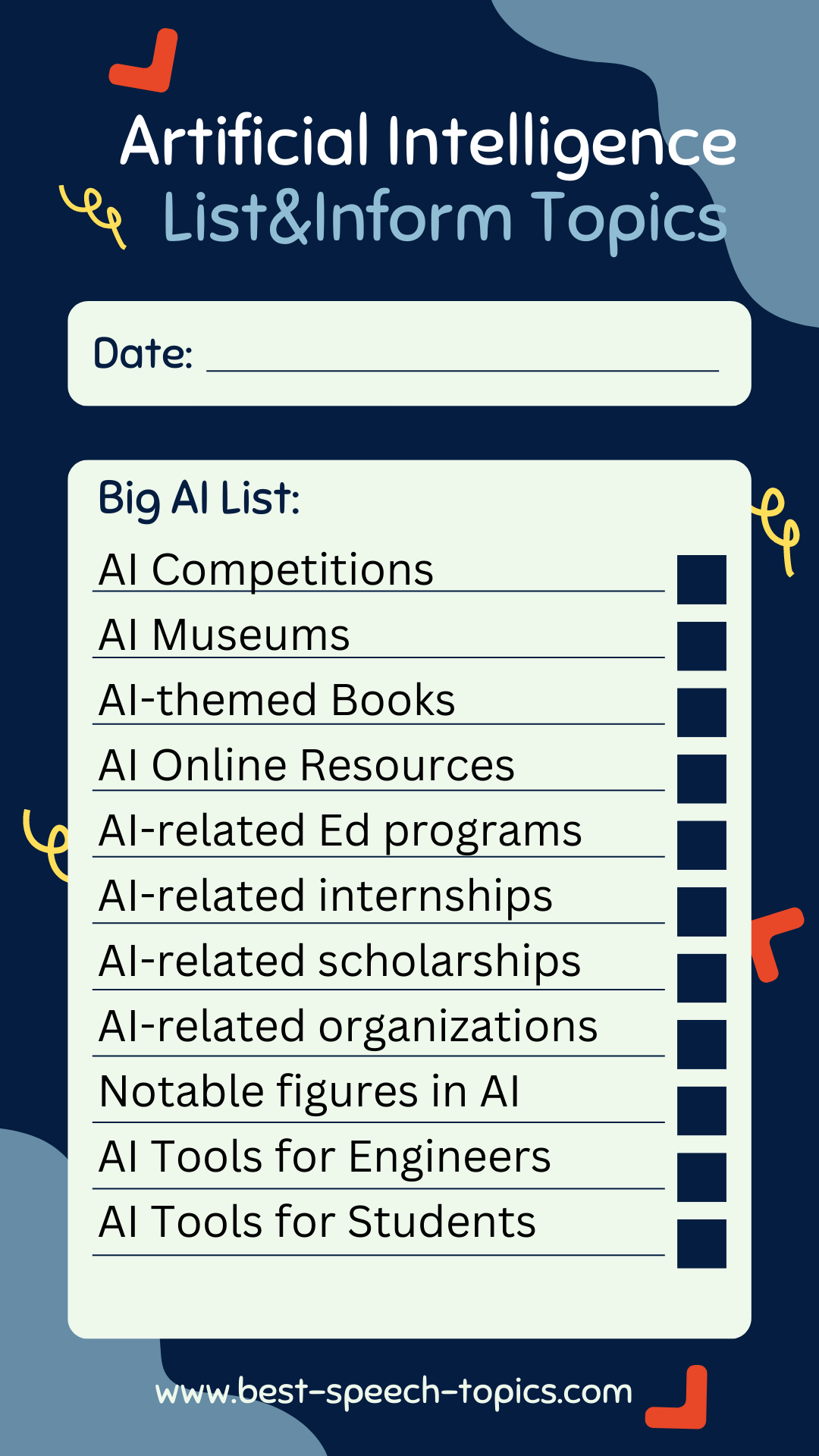 AI List and Inform Topics