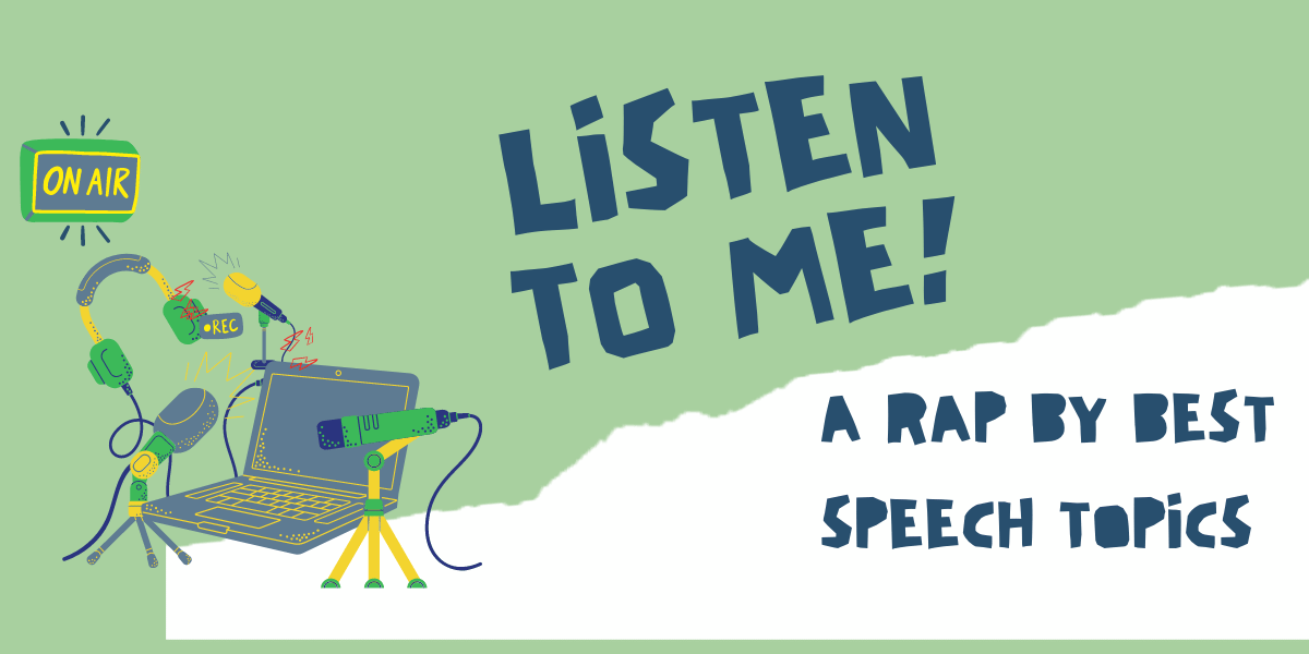 In this article is we explore a recent rap speech sample as a use of rap as a bridge between music and speech. Rap provides a creative way to practice speech.