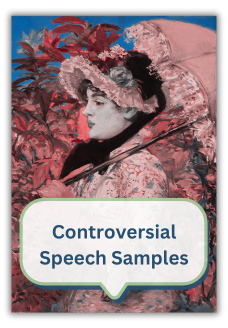 Controversial speech samples grid
