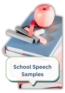School speech samples grid