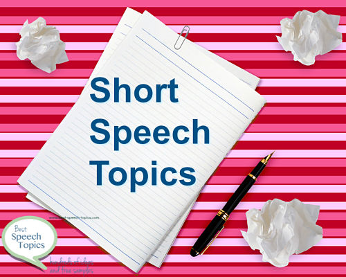 easy speech topics for a 3 minute speech