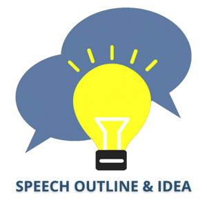speech outline block graphic