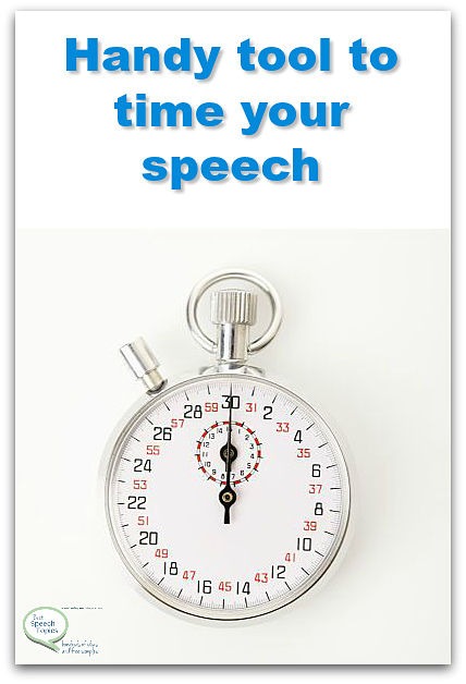 time your speech